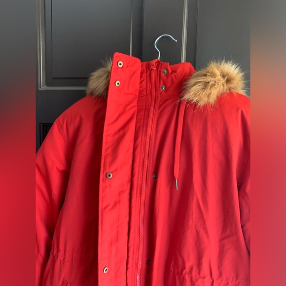 NWT Universal Thread Red Hooded Trench Utility Snow Jacket Water Repellant XXL - Picture 3 of 10
